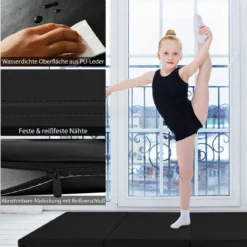 240 x 120 x 5 cm Weichbodenmatte Gymnastikmatte klappbar Yogamatte mit Klettverschluss und 2 Tragegriffe