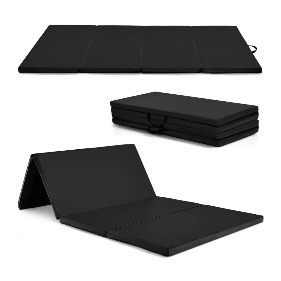 240 x 120 x 5 cm Weichbodenmatte Gymnastikmatte klappbar Yogamatte mit Klettverschluss und 2 Tragegriffe