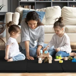 240 x 120 x 5 cm Weichbodenmatte Gymnastikmatte klappbar Yogamatte mit Klettverschluss und 2 Tragegriffe