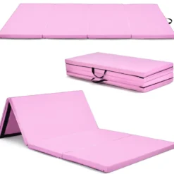 240 x 120 x 5 cm Weichbodenmatte Gymnastikmatte klappbar Yogamatte mit Klettverschluss und 2 Tragegriffe