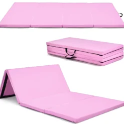240 x 120 x 5 cm Weichbodenmatte Gymnastikmatte klappbar Yogamatte mit Klettverschluss und 2 Tragegriffe
