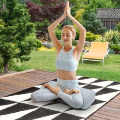Yogakissen Schaumstoff Yogabolster mit Tragegriff Yoga Rolle mit abnehmbarem Wildlederbezug Grau