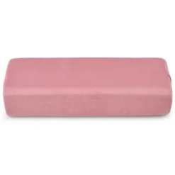 Yogakissen Schaumstoff Yogabolster mit Tragegriff Yoga Rolle mit abnehmbarem Wildlederbezug Rosa