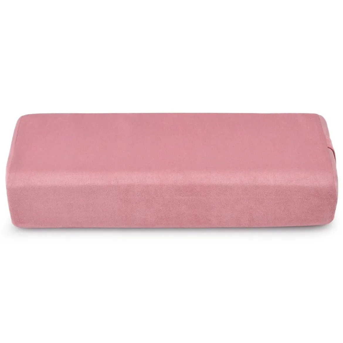 Yogakissen Schaumstoff Yogabolster mit Tragegriff Yoga Rolle mit abnehmbarem Wildlederbezug Rosa